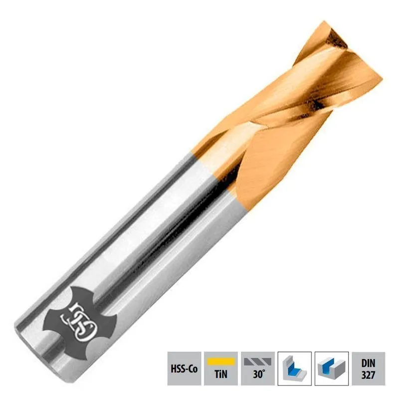 Fresa Topo Reto Hss-co - 6,5mm - 2 Cortes Eds - 801/1 Curta - Din 327 B Tin - Osg