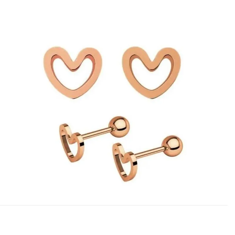 Piercing Tragus Cartilagem Aço 316l Coração Vazado