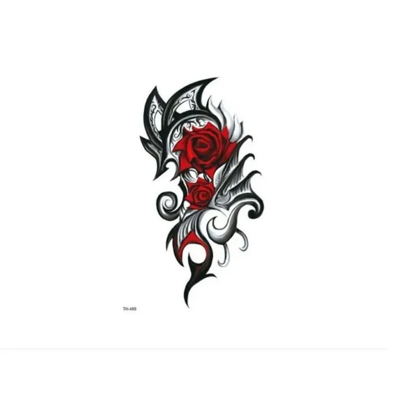 Tatuagem Temporária Tribal Preto Sem Gênero