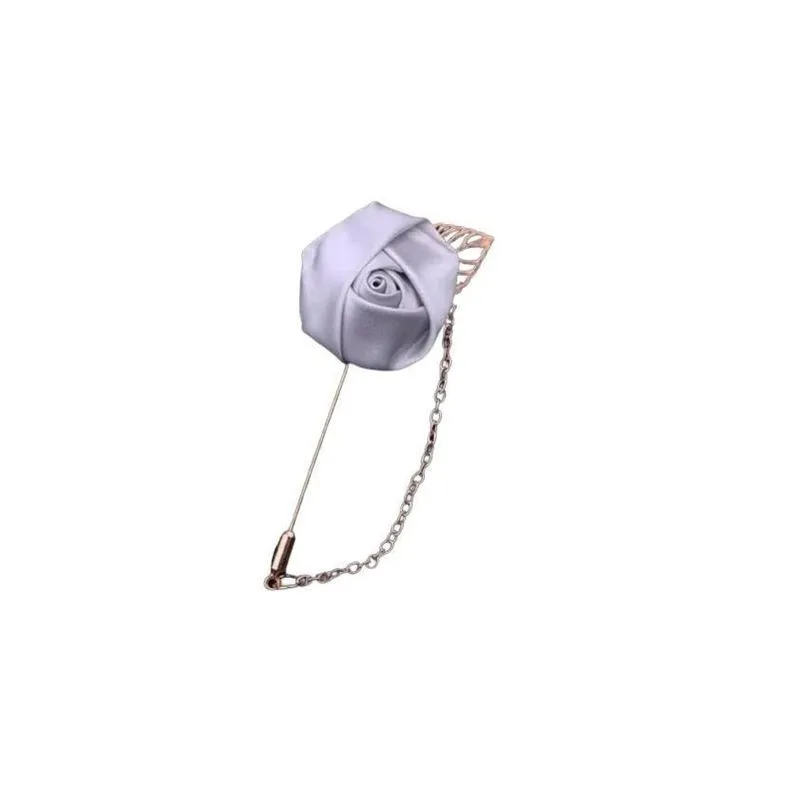 Lapela Broche De Tecido Terno Casamento Noivo Padrinho Flor