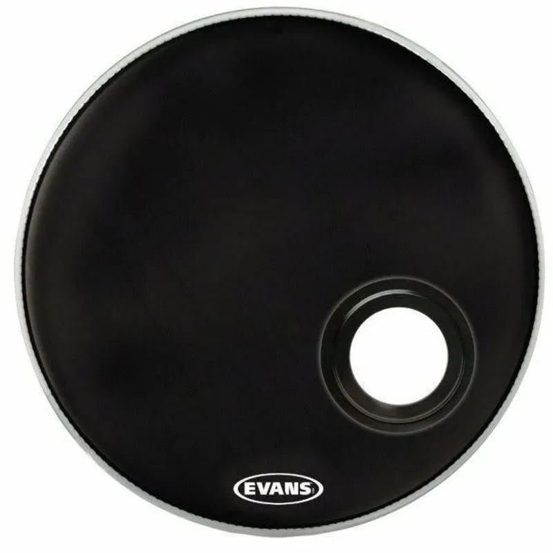 Pele Evans Emad Resonant Black 24 C/ Anel Abafador E Duto De Ar 010078