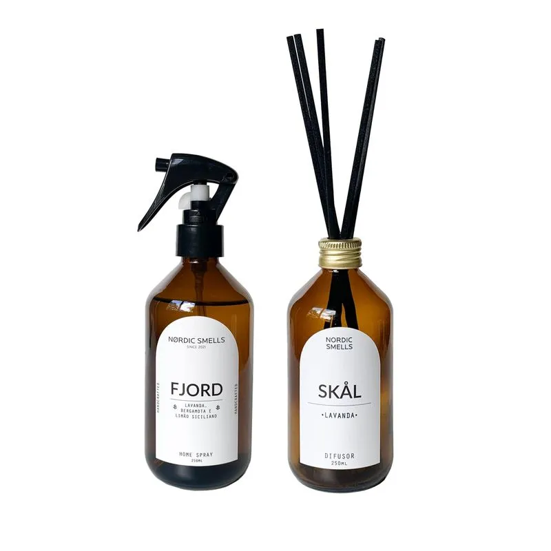 Kit Aromatizador Fjord E Difusor De Ambiente De Lavanda