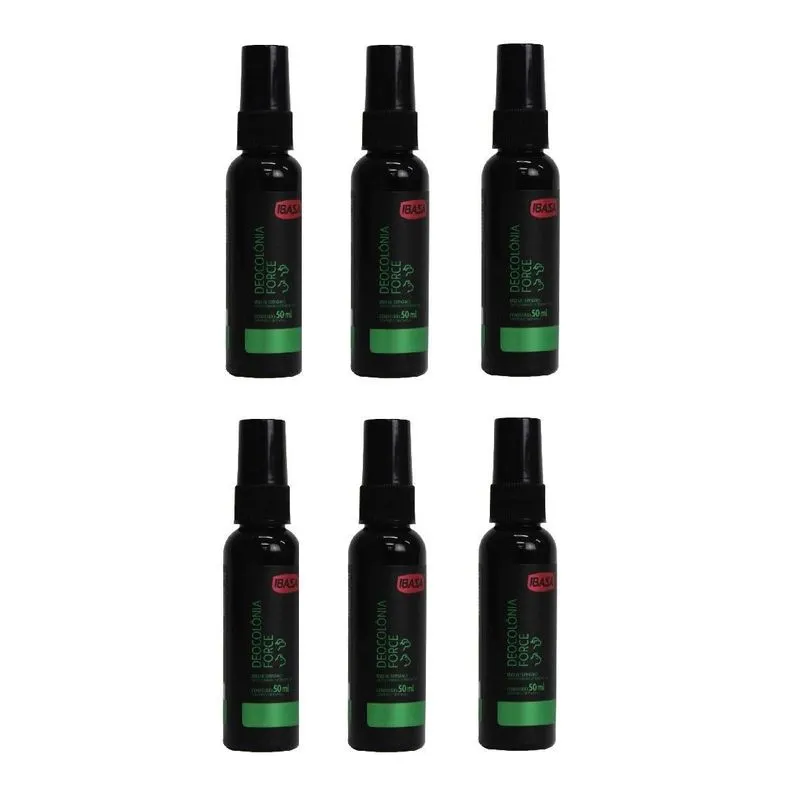 Deocolônia Ibasa Fragrância Force 50ml - 6 Unidades