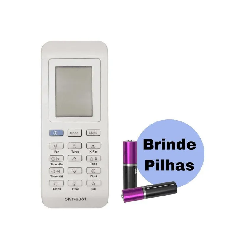 Controle Ar Condicionado Electrolux Split Ecoturbo + Pilhas
