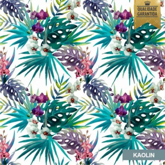 Papel de Parede Tropical Kaolin