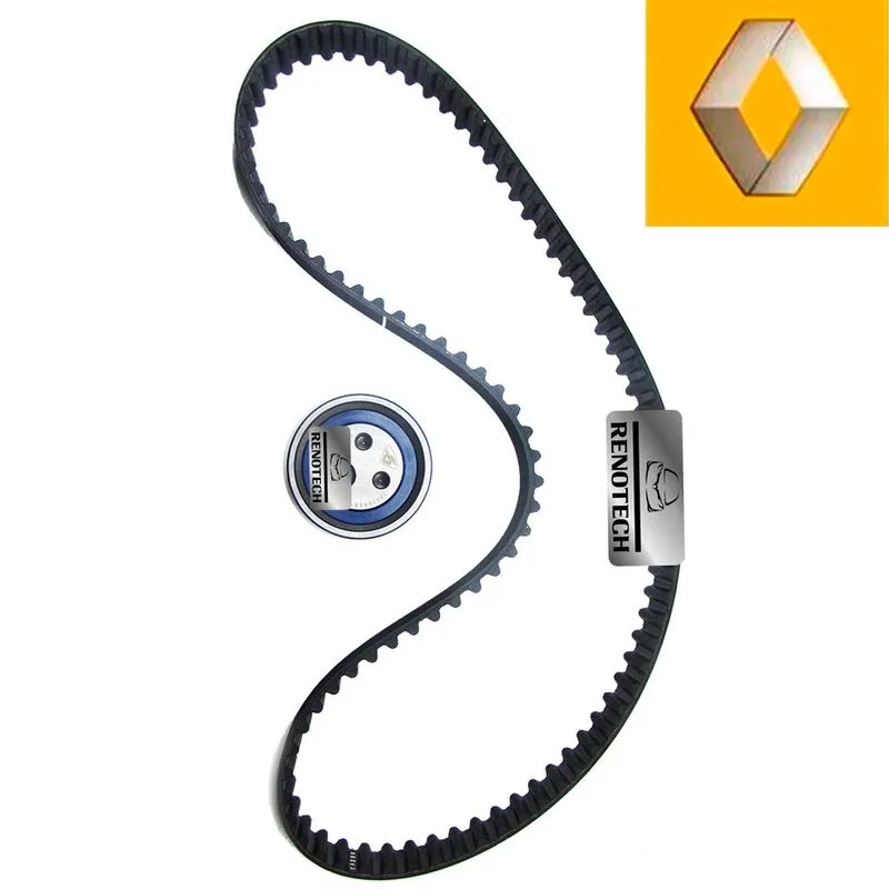 7701477024 - KIT DE CORREIA DENTADA - TENSOR FIXO - COMPATÍVEL COM MOTOR 1.6 8V K7M - A PARTIR DE 2000 - SANDERO II / MEGANE I / CLIO II / SANDERO / K