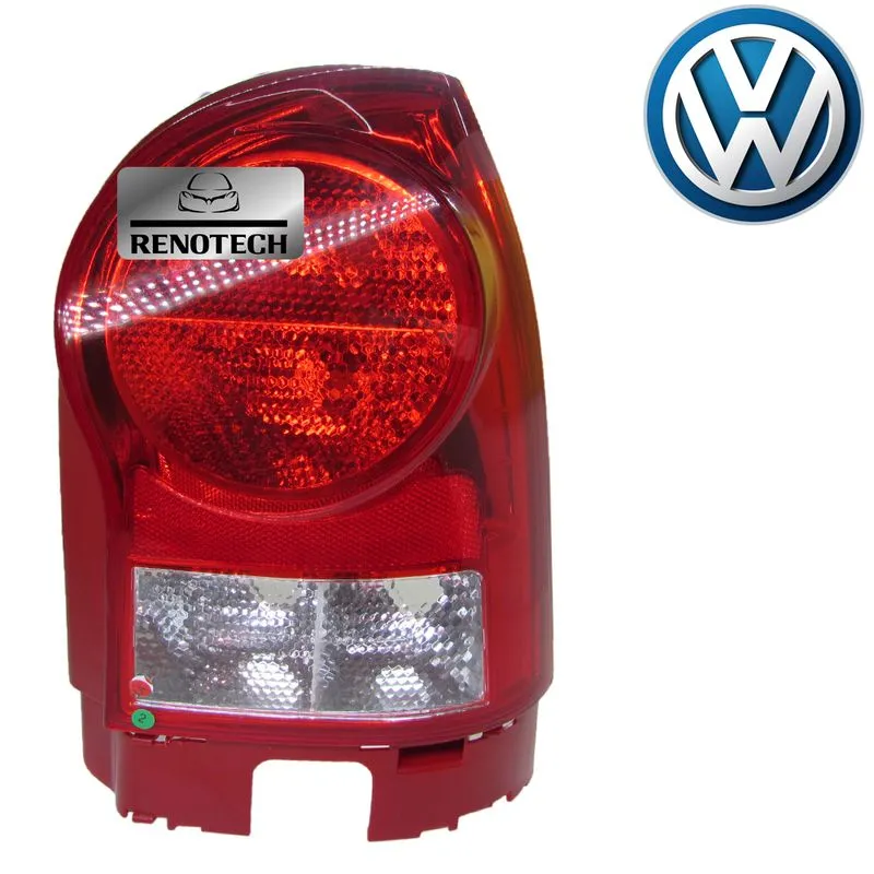 033050-X - LANTERNA LADO DIREITO - CARCAÇA VERMELHA - VW GOL G4 - ACIMA DE 2005