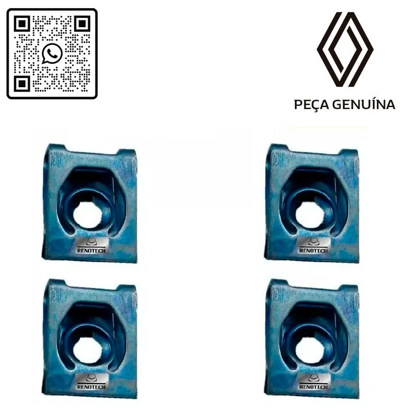 7703046143 - PORCA DE CHAPA PARA FIXAÇÃO DO PARABARRO - SANDERO/SANDERO II/DUSTER/MASTER III/TWINGO/CLIO II/SAFRANE - SAFRANE / SANDERO II / CLIO II /
