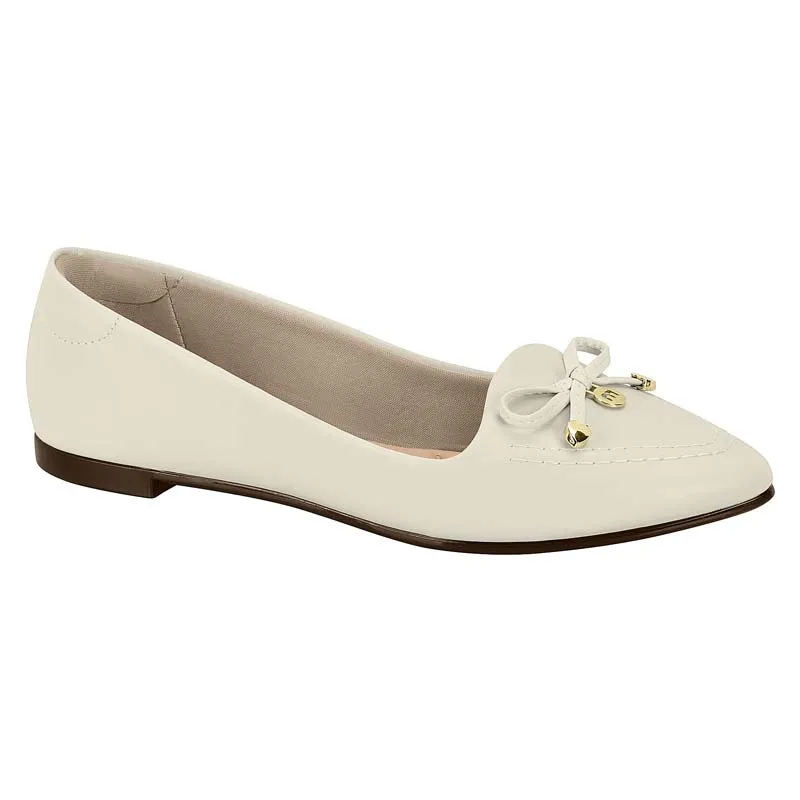 Sapatilha feminina moleca 5635.863 laço bico fino
