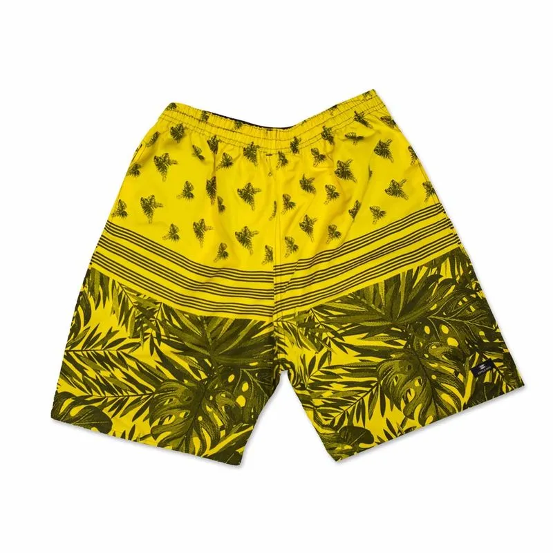 Bermuda masculina 3 bolsos elástico cadarço revenda cores