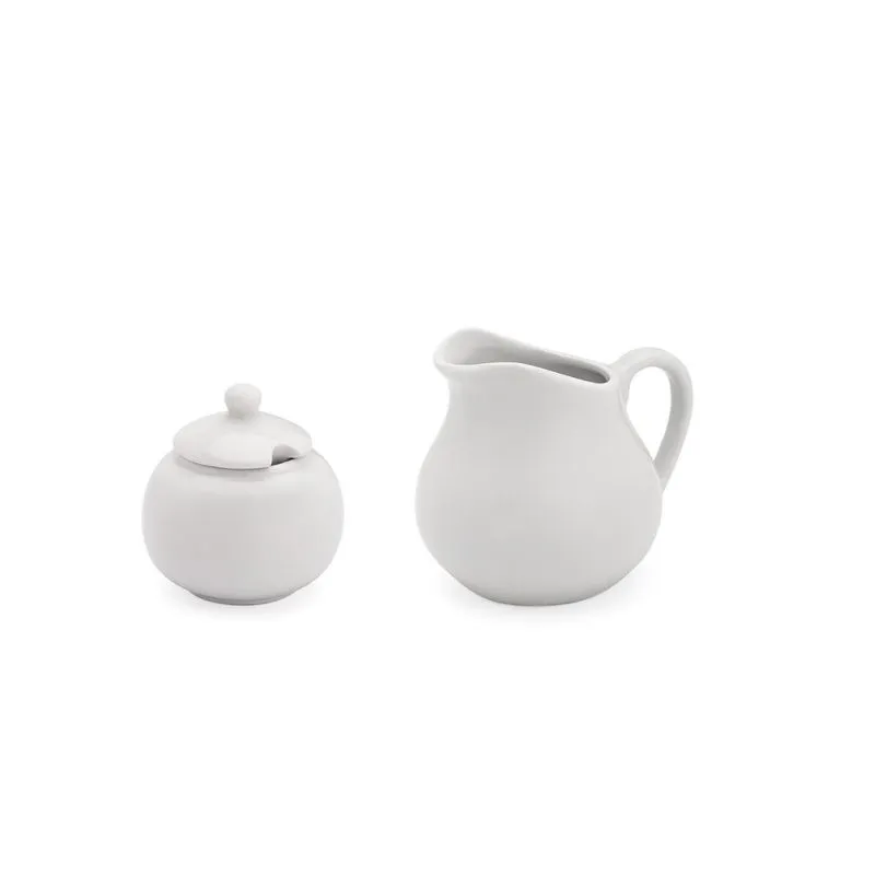 Kit De Porcelana Para Mesa Açucareiro 350 Ml E Jarra 750 Ml