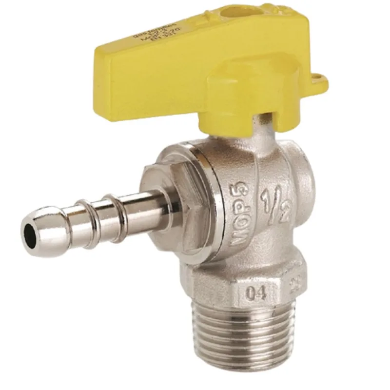 Válvula Esfera Gás Ang. 1/2 (M)X3/8 BM Pass. Reduzida-Emmeti - Kit com 12 unidades