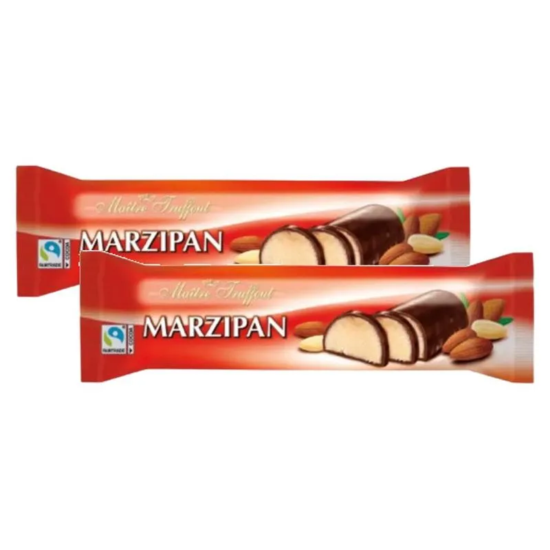 2 Barra Truffout Marzipan Com Cobertura De Chocolate 100g
