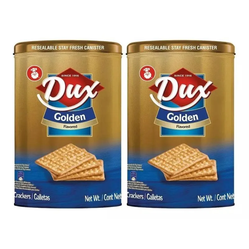 2 Biscoito Colombiano Dux Crackers Golden Lata 400g 2 Biscoito Colombiano Dux Crackers Golden Lata 400g
