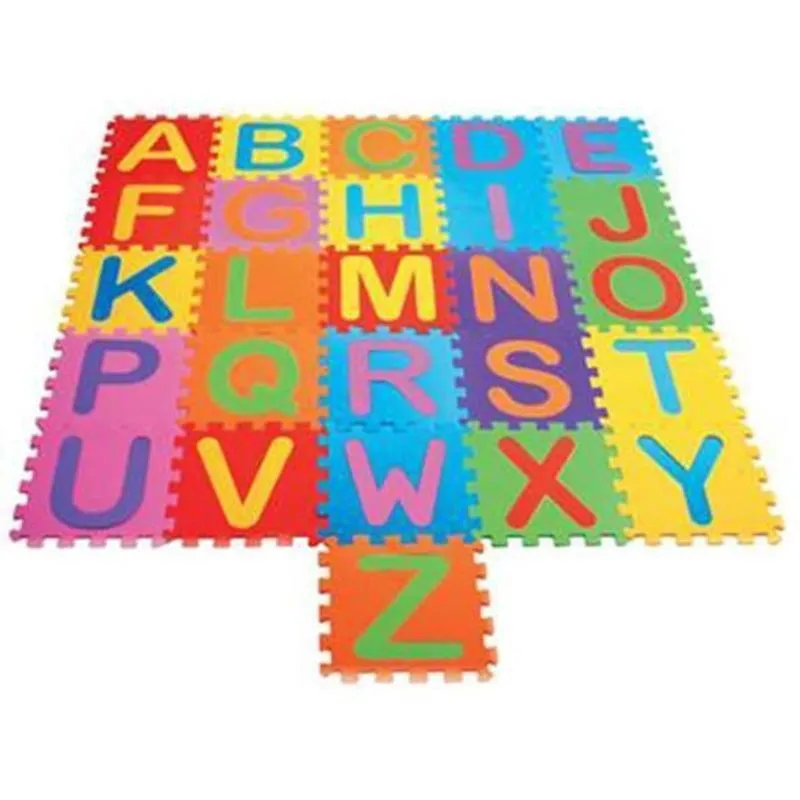 Tapete Educativo Tatame Infantil 26 Placas Letras Alfabeto