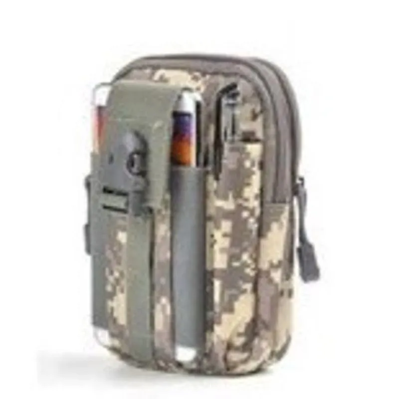 Pochete Militar Tática Camuflada Cinza Impermável Com Alça