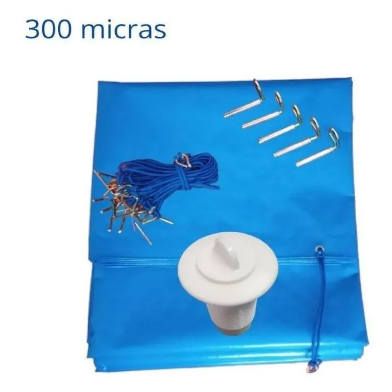 Capa Piscina 5x3,5 Térmica+limpeza+proteção Uv+kit