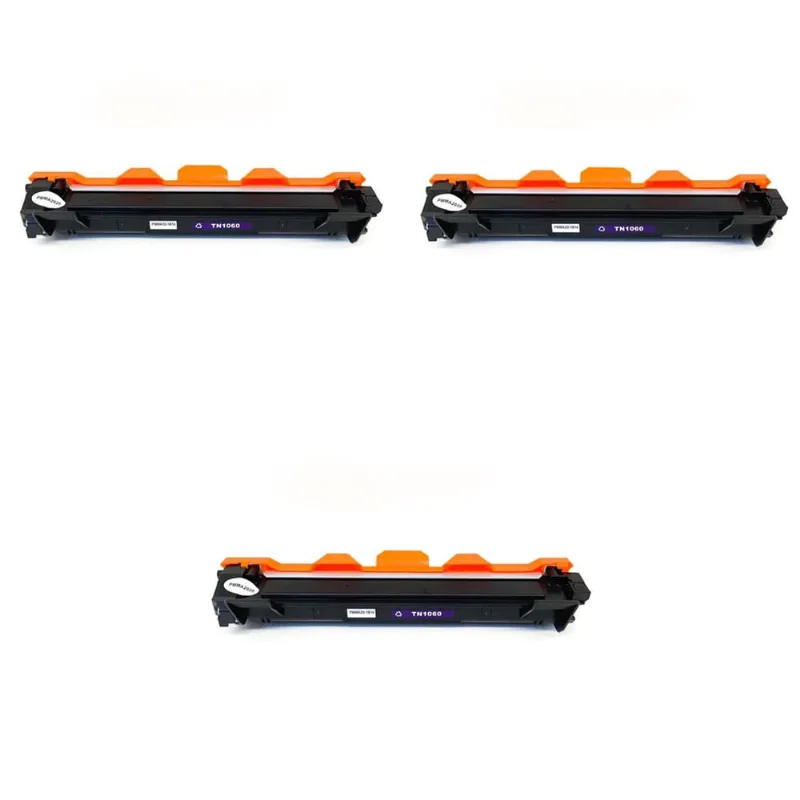 3 Toners TN1060 Compatível 100% novo Brother Impressoras DCP1602 DCP1512 DCP1617 HL1112 1202