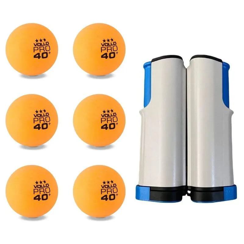 Bola De Ping Pong Kit C/6 Bolas 3 Estrelas + Rede Western