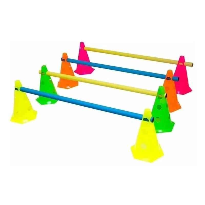 Cones Com Barreiras - 8 Cones Com 4 Barreiras Kit Agilidade