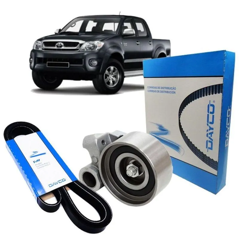 Correia Alternador Dentada Hilux Sw4 3.0 16v 2005 À 2016 Kit