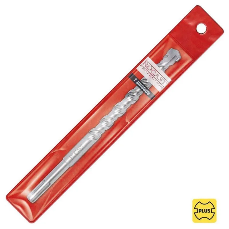 Broca Com Pastilha De Metal Duro E Encaixe Rápido Plus - 13,0 X 210mm - 19,0068- Rocast