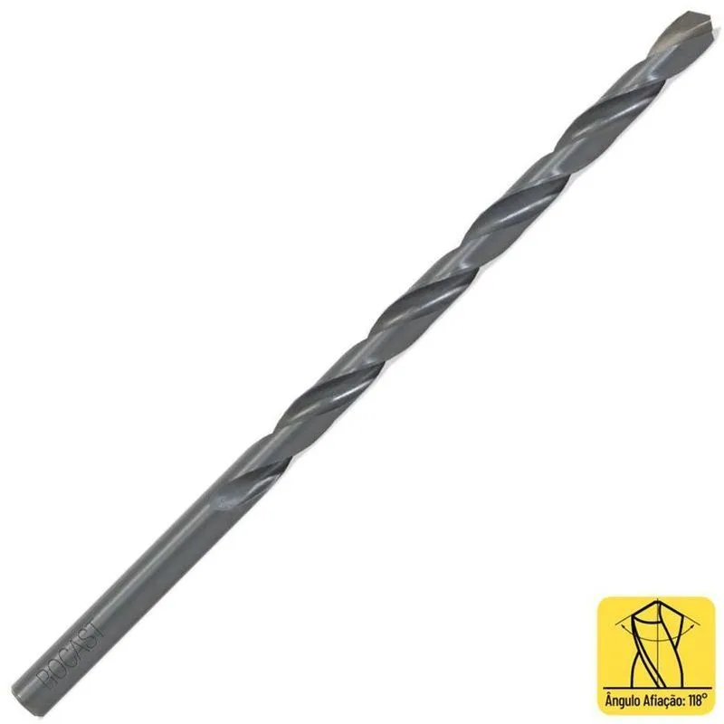 Broca Haste Paralela Extralonga Med. 12mm X 400mm Acabamento Oxidado, Sem. 1869 ,0038