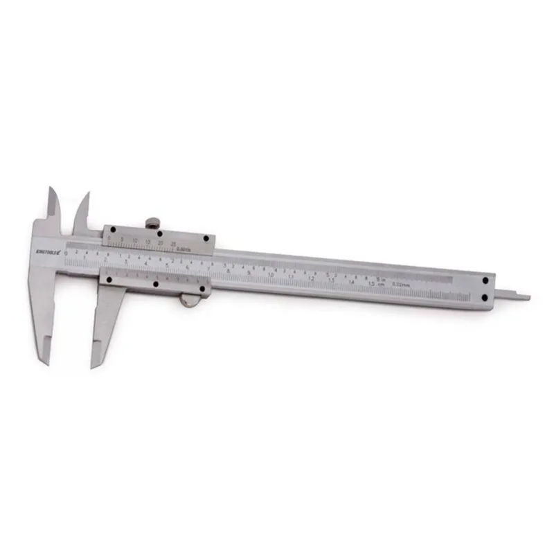 Paquímetro Universal Aço Carbono - Cap. 200mm-8" - Graduação 0,02mm-.001" - Ref. 501.200 - Kingtools