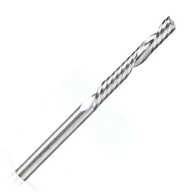 Fresa Metal Duro Para Acrílico Down Cut - Med. 4,0 X 22mm - 1 Corte Helicoidal Invertido - Jg Tools