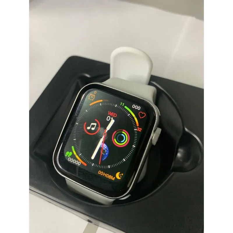 SmartWatch Iwo Pro Relógio com Termômetro, Oxigênio do Sangue, Batimentos e Esportes, 44m Em Tela Full