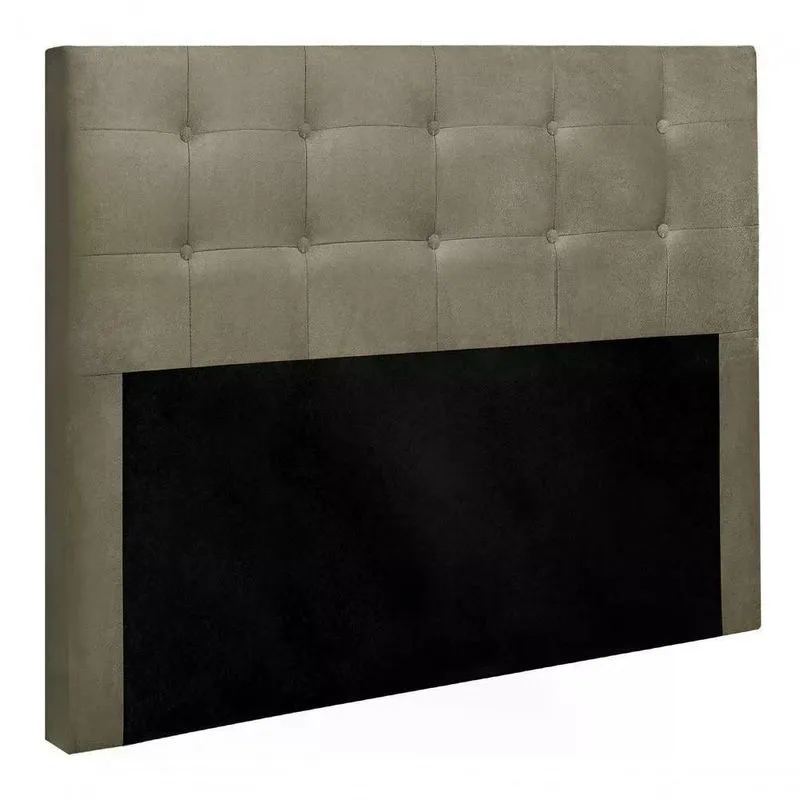 Cabeceira Queen Cama Box 160x129 Cm Suede Bege Sbl Bege