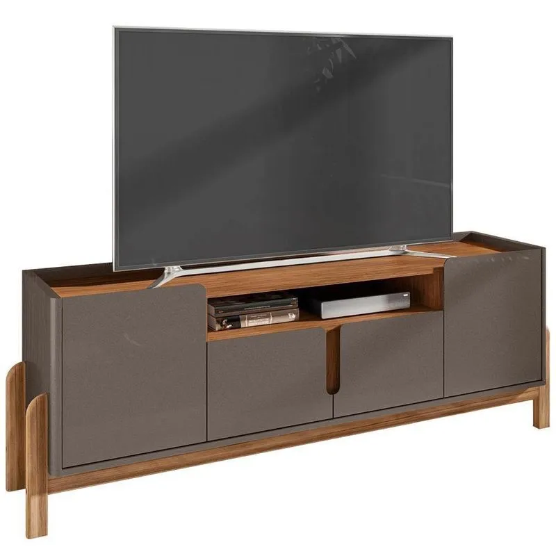Rack Para Sala 170 Cm 011080 Cinza Perola Cedro Dcasa Cinza Perola Cedro