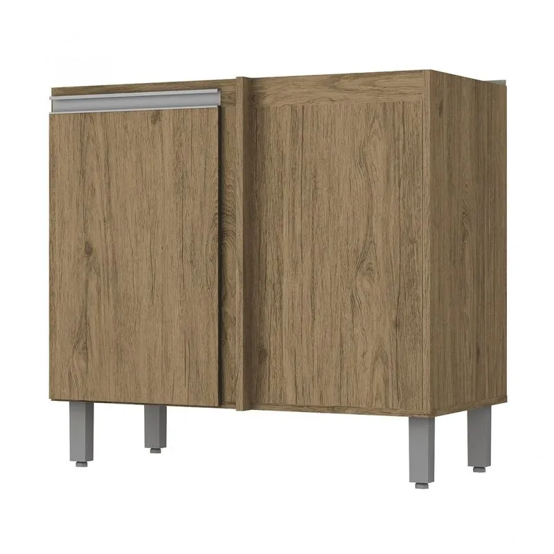 Balcão Canto Reto 1 Porta 84cm Integra Henn Rústico
