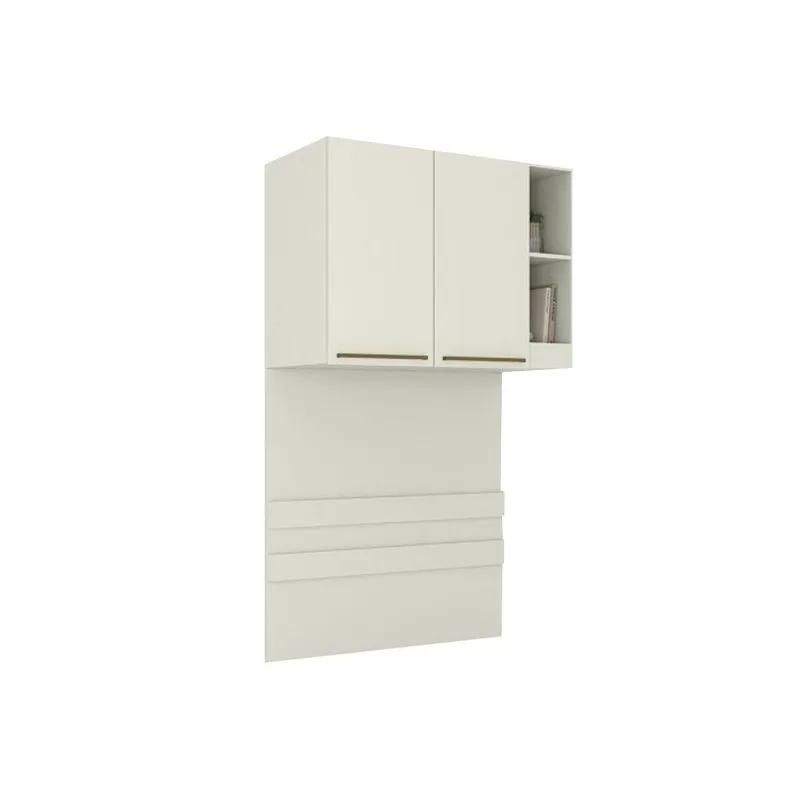 Armário Aéreo Modulado 2Ptas Seletto Areia Henn
