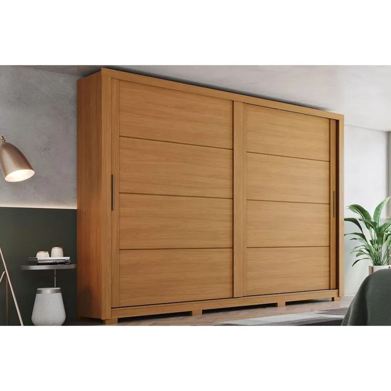 Guarda Roupa 2 Portas 4 Gavetas Palace Henn Cinamomo