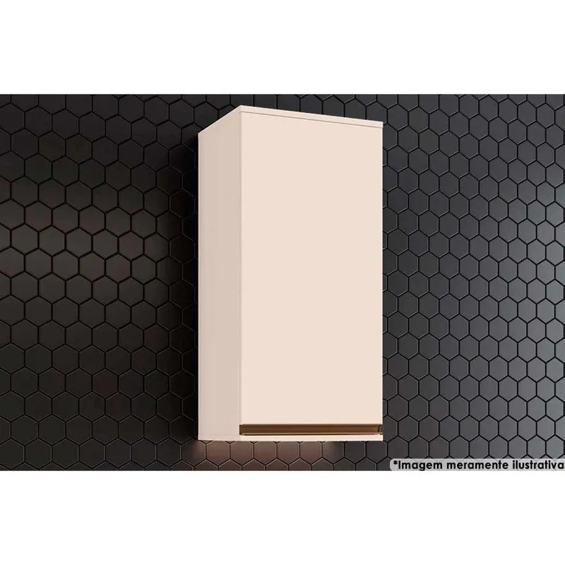 Armário Aéreo Cozinha Modulado Connect c/ 1 Porta 40x83cm Off White - Henn