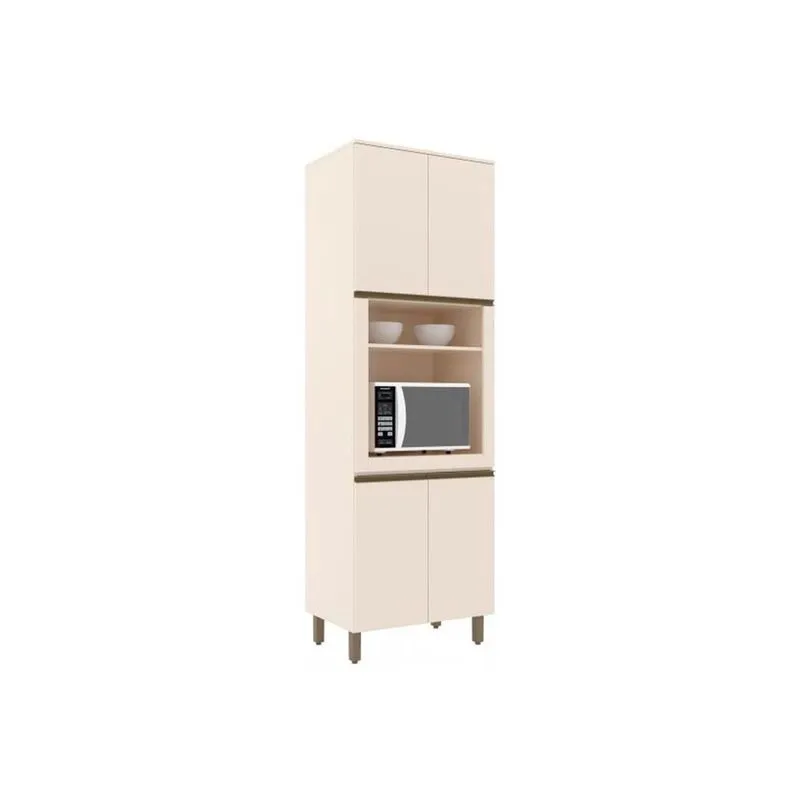 Paneleiro de Cozinha Modulado Connect 4 Portas (1 Forno) 71.5cm Off White - Henn