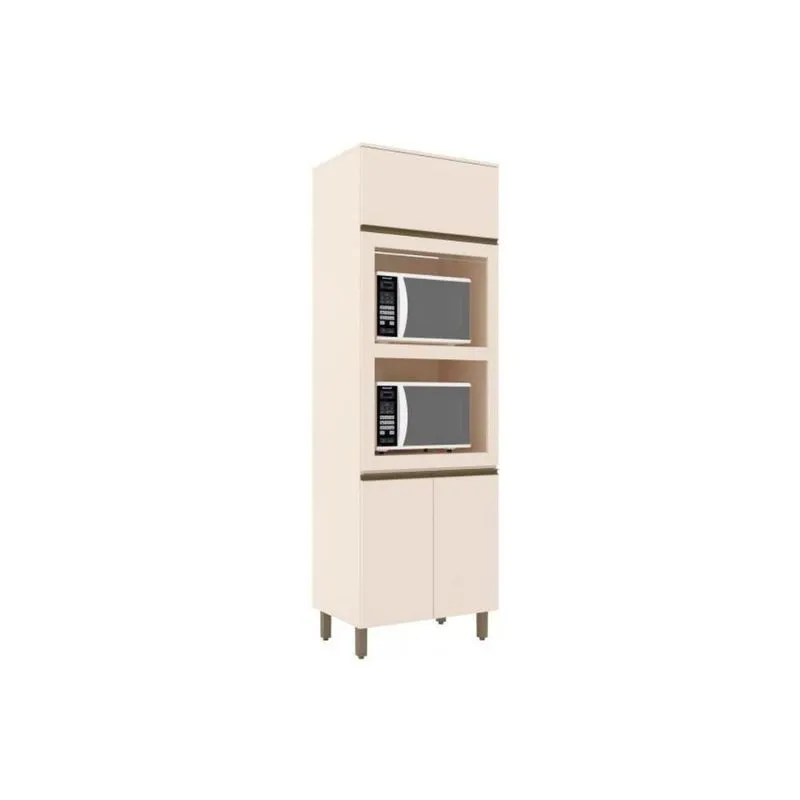 Paneleiro De Cozinha Modulado Connect C- 3 Portas (2 Fornos) 71.5cm Off White - Henn