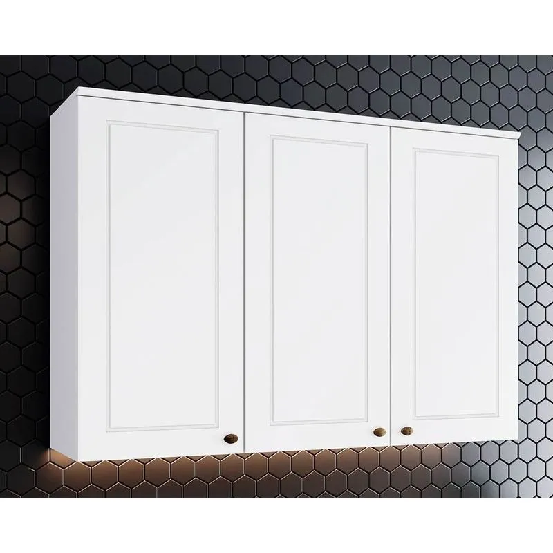 Módulo Cozinha Henn Americana Armário 3 Portas Branco