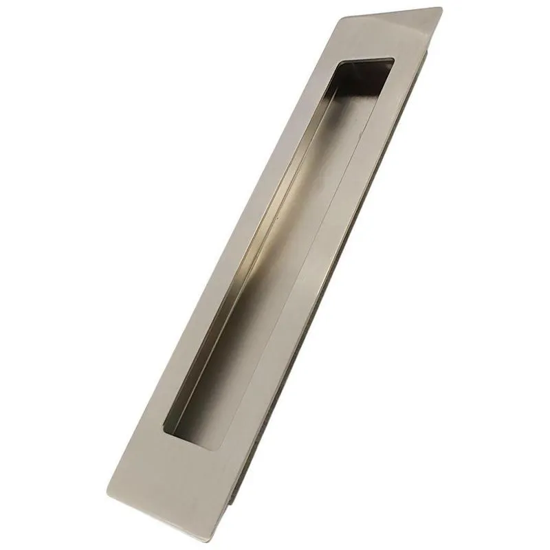 Puxador Concha Embutir Porta Inox 304 Escovado 25 Cm