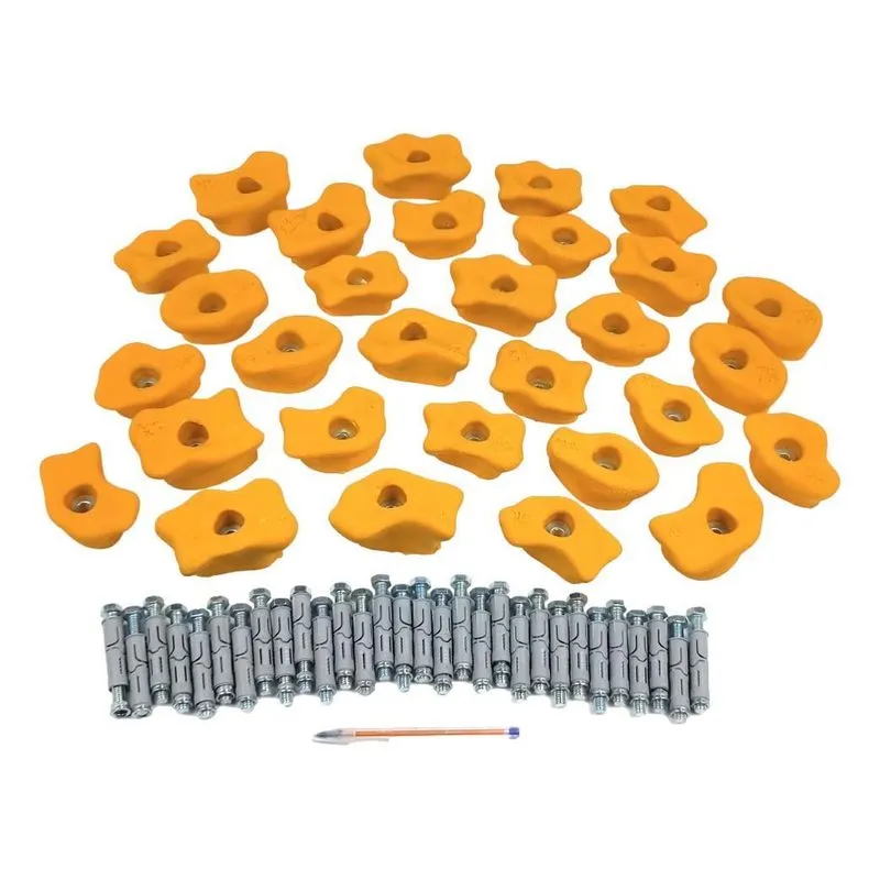 Kit 30 Agarras De Escalada Infantil/iniciante - Alpikids