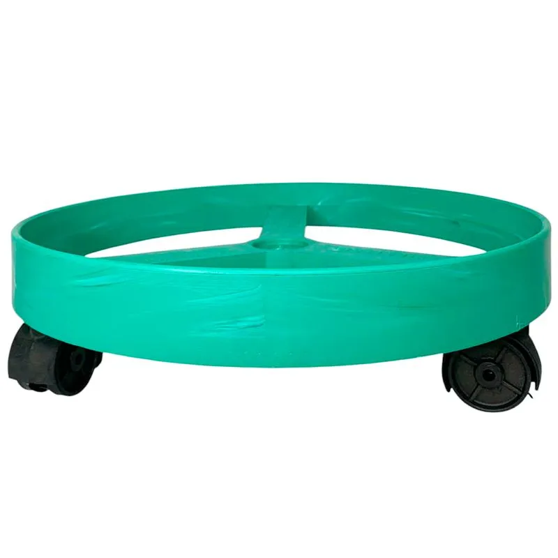 Suporte Base Para Botijão De Gás Com Rodinha 30 Cm - Verde-lunar