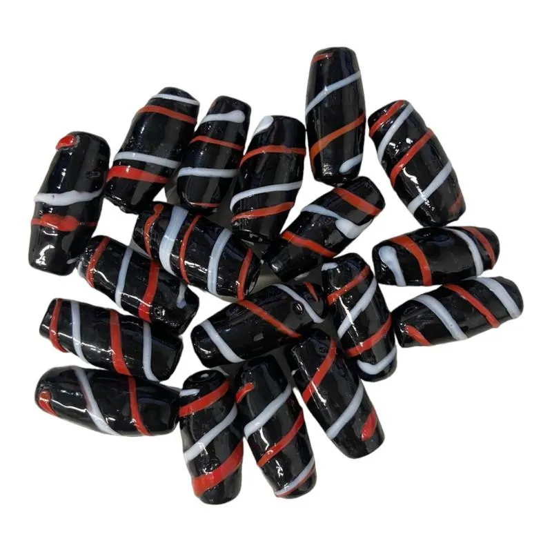 Kit 7 Firmas Azeitona 35x15mm Preto Branco Vermelho Murano