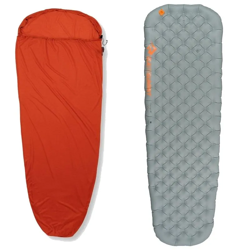Liner Thermolite Sea to Summit + Isolante Térmico Inflável Tamanho G Cinza