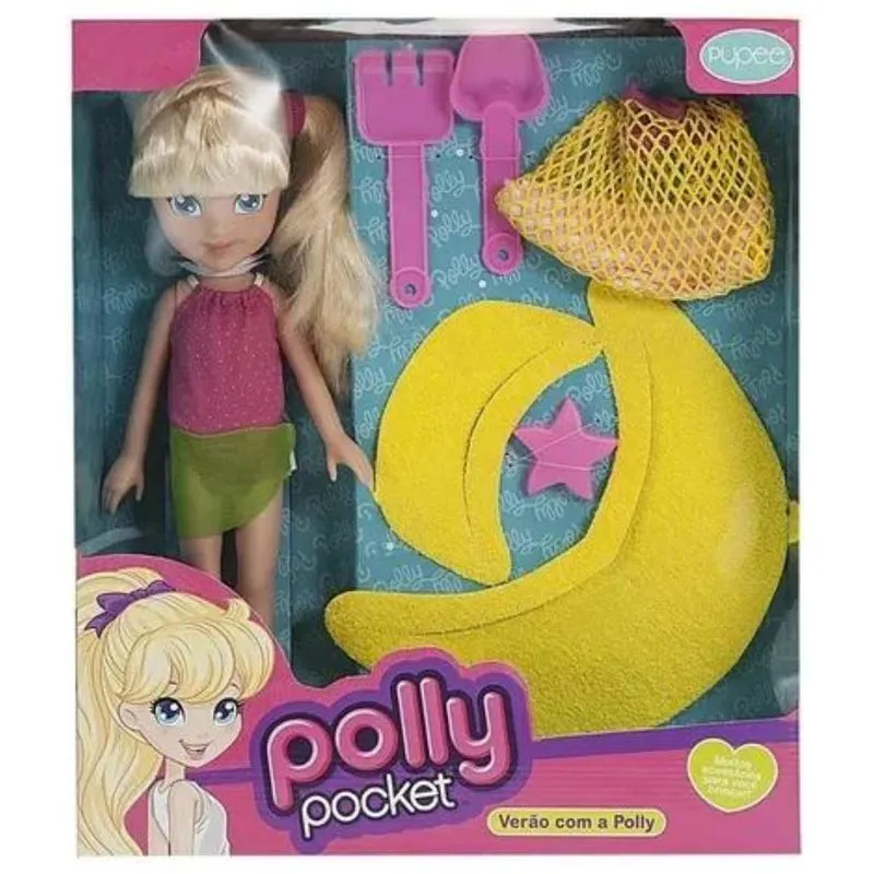 Boneca Polly Pocket Praia 40 Cm Original Pupee Cód. 1102
