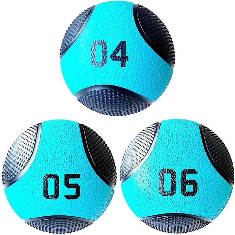 Kit 3 Medicine Ball Liveup PRO 4 5 e 6 kg Bola de Peso Treino Funcional LP8112