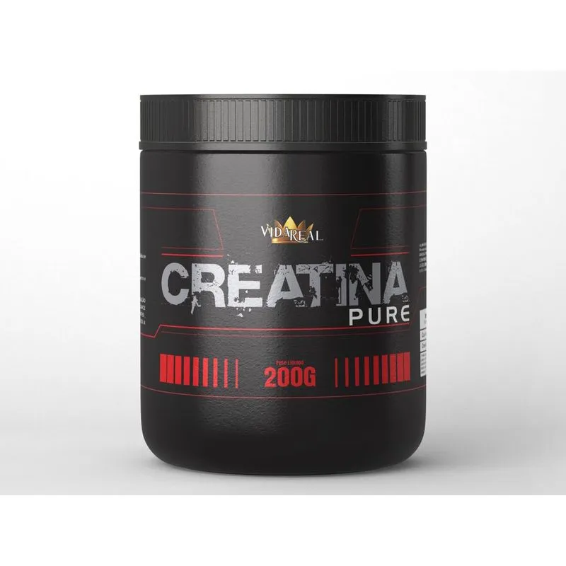 Creatina pura 200mg original 1 potes Vida Real Suplementos