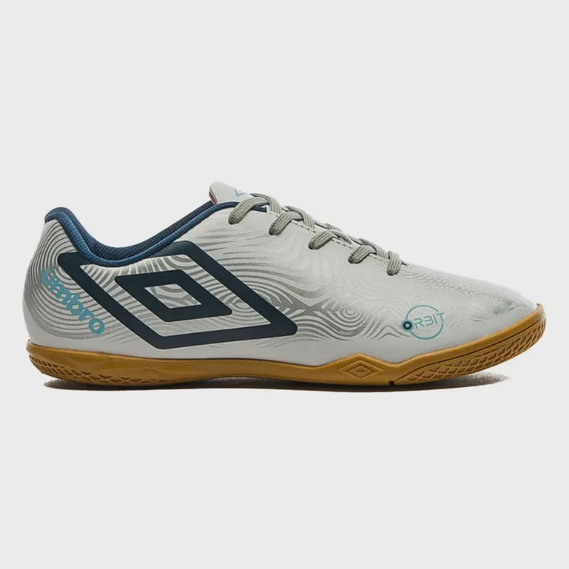 Chuteira Masculina Futsal Orbit Branco Prata Marinho Umbro U01FB00152-287