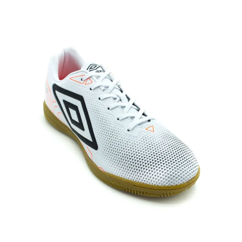 Chuteira Indoor Masculino Umbro Techno - Branco e Preto