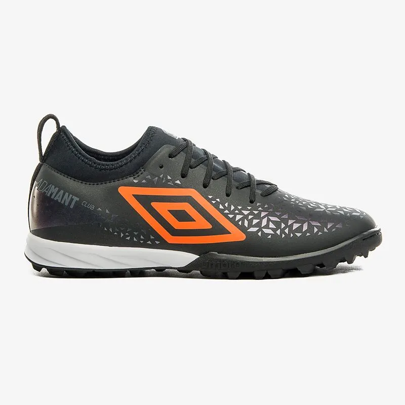 BOTIN SINTETICO UMBRO ADAMANT CLUB - PRETO/FURTACOR/NARANJA - 40